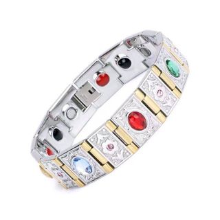 Vòng đeo tay điều hòa ổn định huyết áp Nhật bản DH06, Vòng đeo tay hạ huyết áp, vòng tay công dụng như vòng toma nhật bản Tặng dụng cụ cắt dây vòng ( màu bạc)
