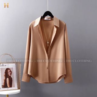 Áo Sơ Mi Dài Tay Lụa Ý Trơn 15 Màu Cực Sang Dành Cho Nam Nữ