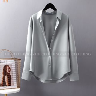 Áo Sơ Mi Dài Tay Lụa Ý Trơn 15 Màu Cực Sang Dành Cho Nam Nữ
