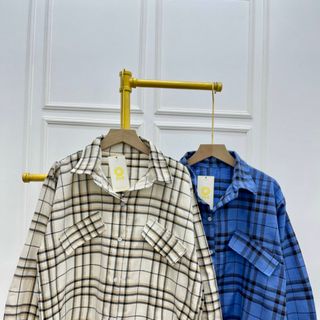 Áo sơ mi form rộng kiểu caro