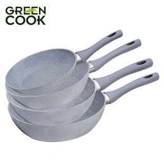 Chảo vân đá đáy từ chống dính GreenCook Size (đường kính) 22 24 26 28cm giá sỉ