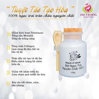 [ ]MẶT NẠ LÀM TRẮNG DA - NGỌC TRAI TRÂN CHÂU NGUYÊN CHẤT 100% BẠCH HỒNG ĐƠN - HT Cosmetic