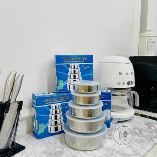 Bộ bát inox 5 chiếc
