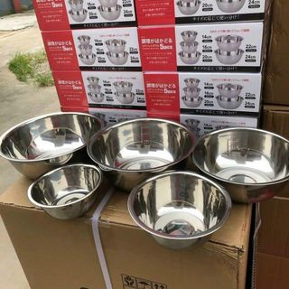 CHẬU INOX BỘ 5