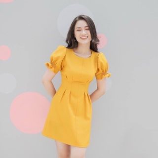 ĐẦM CỔ TRÒN XẾP LI 4 MÀU