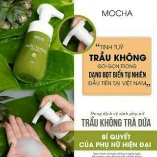 (MUA 1 TẶNG 1] Dung Dịch Vệ Sinh Trầu Không Trà Dứa Mocha, Dạng Bọt Tự Nhiên Siêu Dày Siêu giá sỉ