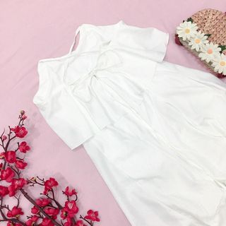 ĐẦM TRẮNG CỔ BÈO ĐAN DÂY SAU
