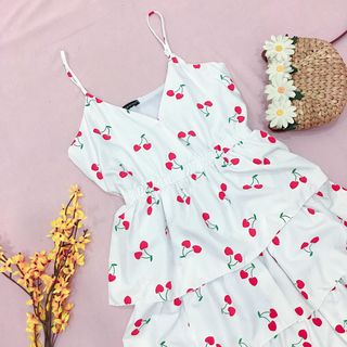 ĐẦM CHERRY TẦNG 4 MÀU
