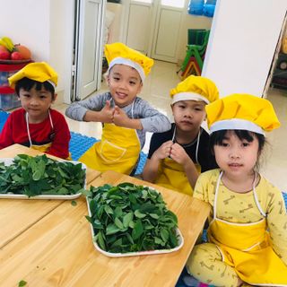 sỉ 100 bộ tạp dề bé mầm non