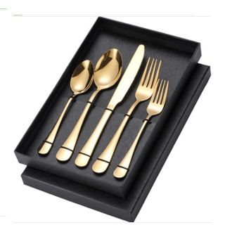 Dao, Muỗng, Nĩa Inox Vàng Gold Sang Trọng Cho Gia Đình, Nhà Hàng, Quán Ăn