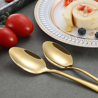 Dao, Muỗng, Nĩa Inox Vàng Gold Sang Trọng Cho Gia Đình, Nhà Hàng, Quán Ăn