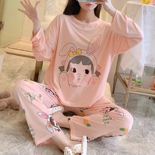 Đồ bộ thun co giãn tay dài