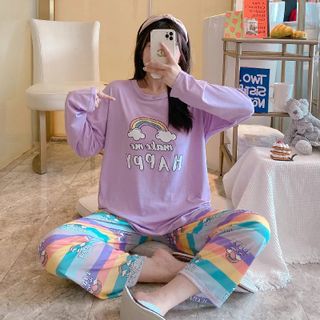 Đồ bộ thun co giãn tay dài