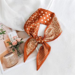 khăn lụa khăn turban khăn lụa bản nhỏ thắt nơ