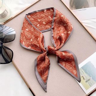 khăn lụa khăn turban khăn lụa bản nhỏ thắt nơ