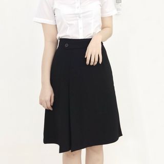 Chân Váy Thiết Kế Chữ A Phối Đai Ly Lệch CV07