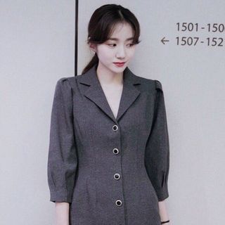ĐẦM SƠ MI XÁM TAY LỠ