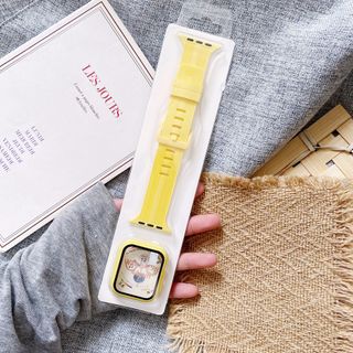 bộ dây apple watch iwatch3/4/5 silicon sọc nhấn ( hàng tận xưởng )