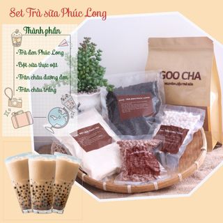 Set trà sữa trân châu Phúc long hiệu Goocha