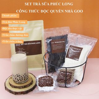 Set trà sữa trân châu Phúc long hiệu Goocha