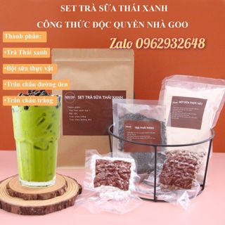 Set trà sữa trân châu Phúc long hiệu Goocha