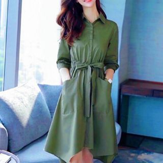 ĐẦM SƠ MI RÊU LỆCH TÀ