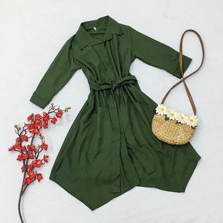 ĐẦM SƠ MI RÊU LỆCH TÀ