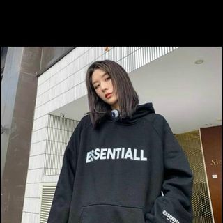 Áo hoodie essentiall dễ thương, năng động form 70kg