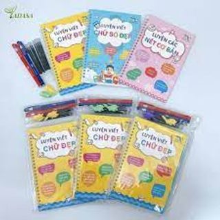 Vỡ tập viết chữ đẹp, Set 3 sách luyện viết chữ đẹp Tiếng Việt, sách thông minh tự xóa, Sét sách tập tô cho bé, bộ sách tập tô thông minh dùng để luyện viết chữ, luyện viết số, luyện nét chữ cơ bản