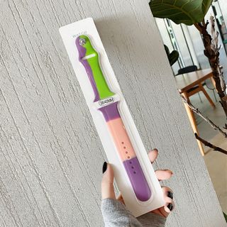 Dây apple watch silicon iwatch6/5/4/ màu loan cài bấm siêu cá tính ( hàng tận xưởng )