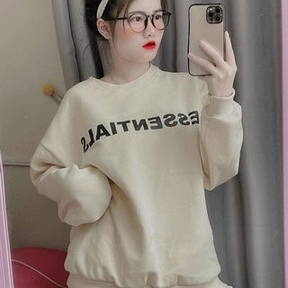 Áo sweater nỉ ngoại mềm mịn trẻ trung, năng động form 70kg