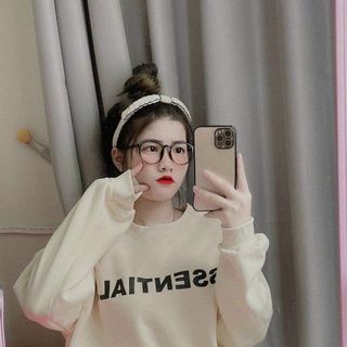 Áo sweater nỉ ngoại mềm mịn trẻ trung, năng động form 70kg