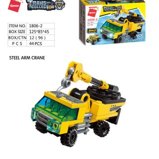 Đồ chơi lắp ghép Xe công trường 8 trong 1:LEGO - QMAN 1806 gồm 396 chi tiết kèm sách hướng dẫn
