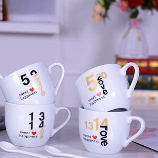 Bộ ly , tách cafe kèm muỗng hoạt hình siêu yêu (220ml)