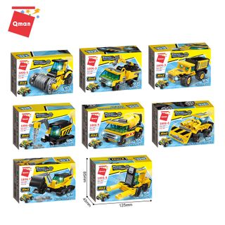 Đồ chơi lắp ghép Xe công trường 8 trong 1:LEGO - QMAN 1806 gồm 396 chi tiết kèm sách hướng dẫn