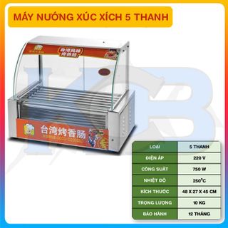 Máy nướng xúc xích điện loại 5 thanh