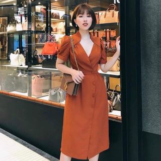 ĐẦM CỔ ÚP 3 MÀU