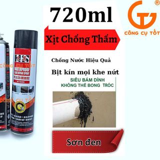 Bình Xịt Chống Thấm tường Keo chống dột sịt chống thấm nhà mái tôn bể nước Loại To 720ML