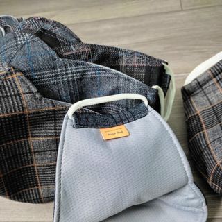 Khẩu trang 2 lớp cotton caro siêu mềm mịn, siêu thoáng