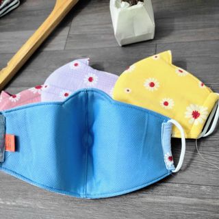 Khẩu trang 2 lớp cotton siêu mềm mịn, siêu thoáng