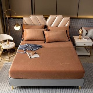 Bộ Ga và 2 vỏ gối nỉ nhung