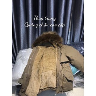 Áo Khoác, Áo Phao Parka Lót Lông Hàng Quảng Châu Loại 1