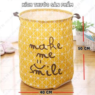 Sọt vải đa năng vàng /xám size lớn 40x50cm giá sỉ