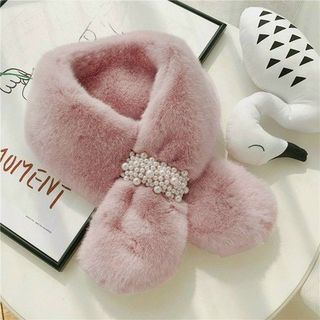KHĂN LÔNG QUÀNG CỔ ĐÍNH NGỌC TRAI