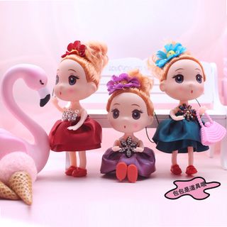 Đồ chơi búp bê công chúa 12cm siêu dễ thương có móc khóa.