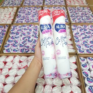 Bông Tẩy Trang Aura Beauty Cotton Pads 150 Miếng
