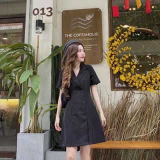 ĐẦM VÁY VEST ĐEN V3