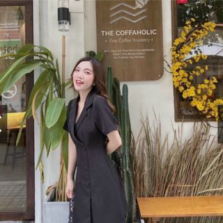 ĐẦM VÁY VEST ĐEN V3
