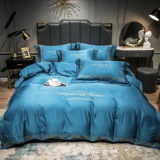 Bộ chăn ga gối lụa thái, phi lụa