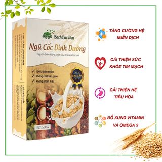 Ngũ Cốc Dinh Dưỡng Bạch Lạc Tâm thơm mịn tự nhiên, đảm bảo vệ sinh an toàn thực phẩm, mang đến nguồn dinh dưỡng thiết yếu và lành mạnh cho gia đình bạn